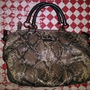 Snakeskin Coach Purse